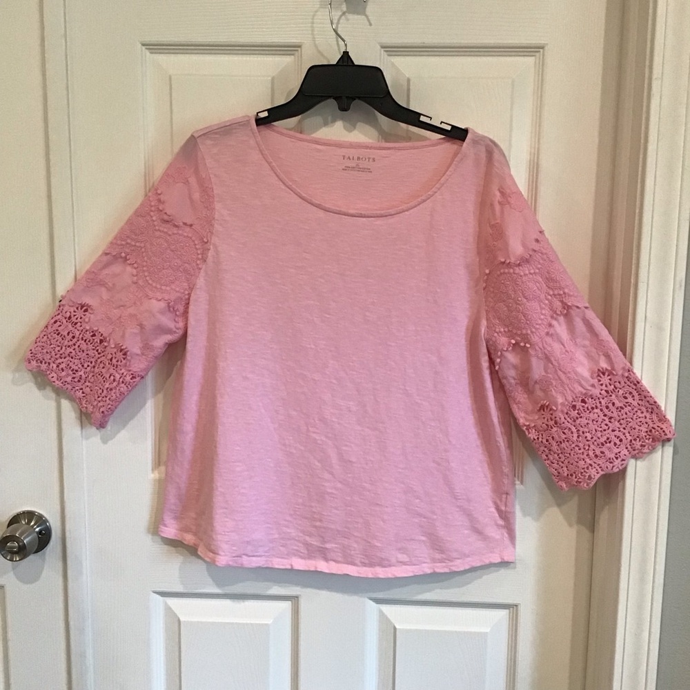 Talbots Light Pink Cotton Top